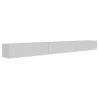 Selsey TV-Hängeboard Veldio mit Lamellenfront 300 cm Weiß