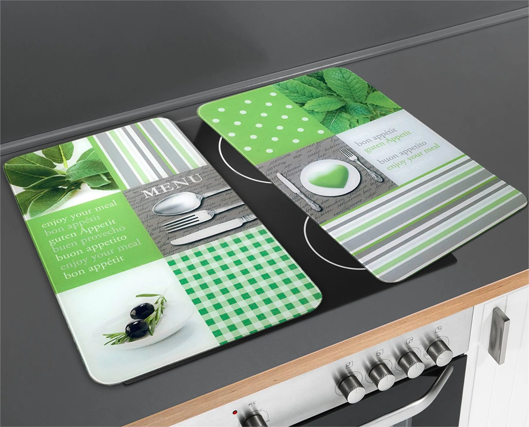 WENKO Herdabdeckplatten Set Mit Flamingo Design - Praktisch & Stylisch