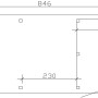 Skizze Carport Emsland mit Abstellraum, Maße: 354x846cm, Pfostenpositionen und Raumaufteilung.