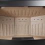 Brennraum des Aduro 15 Kaminofens aus Stahl, ausgekleidet mit Vermiculite.