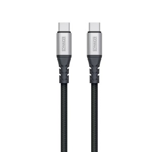 Schwaiger USB-C Ladekabel, schwarz, 1,2m, robustes Kabel zum Laden und Synchronisieren von Geräten.