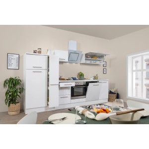 Respekta Premium Küchenzeile 310 cm Weiß Hochglanz