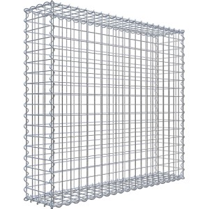 Gabiona Gabionenkorb, 90x100x20 cm, Maschenweite 5x5 cm, Drahtkorb für Einfassungen und Mauersysteme.