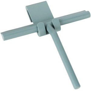 Wenko Badezimmerwischer Mola in Türkis mit Halterung für Bad & Dusche.