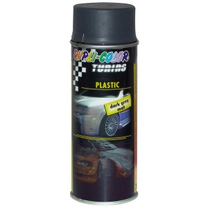 Dupli-Color Lackspray Tuning Plastic, Schwarz matt, 400ml Dose für Lackreparatur.