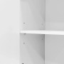 okwish Sideboard mit 2 Türen 4 Schubladen Wohnzimmer Esszimmer 150x40x80cm Weiß_8