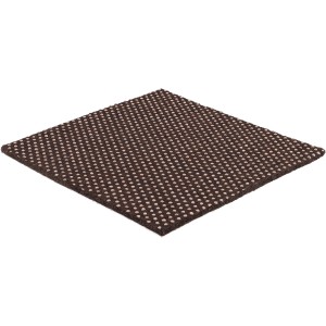 Braunes Wagner Antirutschpad 100x100 mm für Möbel, verhindert Wegrutschen.