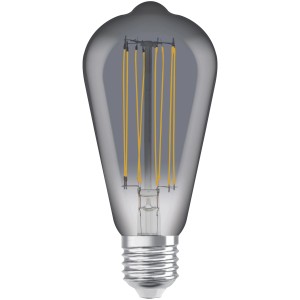 Osram LED-Leuchtmittel E27 ST64, 11W, extra warmweiß, smokey Glas. Ideal für Wohnräume.