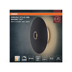 Osram Außenwandleuchte Endura Style USB Magnet IP44 3 W Weiß 6,4 cm x 18 cm