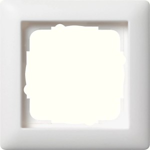 Gira Abdeckrahmen 1-fach, Standard55, reinweiß seidenmatt.