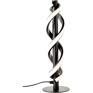 Moderne LED-Tischleuchte Amalie, 38 cm, schwarz. Design-Lampe aus Metall und Kunststoff mit warmweißem Licht.