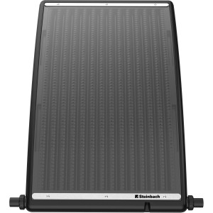 Steinbach Solarkollektor Curve zur Pool-Erwärmung, Solarabsorber mit schwarzem Rahmen und transparentem Deckel.