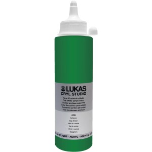 Lukas Cryl Studio Acrylfarbe Plastikflasche Saftgrün 250ml