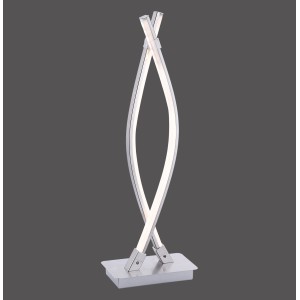 Just Light. LED-Tischleuchte Maja Stahl H: 53 cm