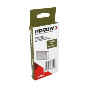 Arrow Tackernägel 18BN, 25 mm, 1000 Stück, für Hand- und Elektrotacker.