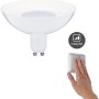 Paulmann GU10 LED-Lampe, 4,9W, warmweiß, dimmbar per Schalter. Leuchtmittel für Wohnräume.