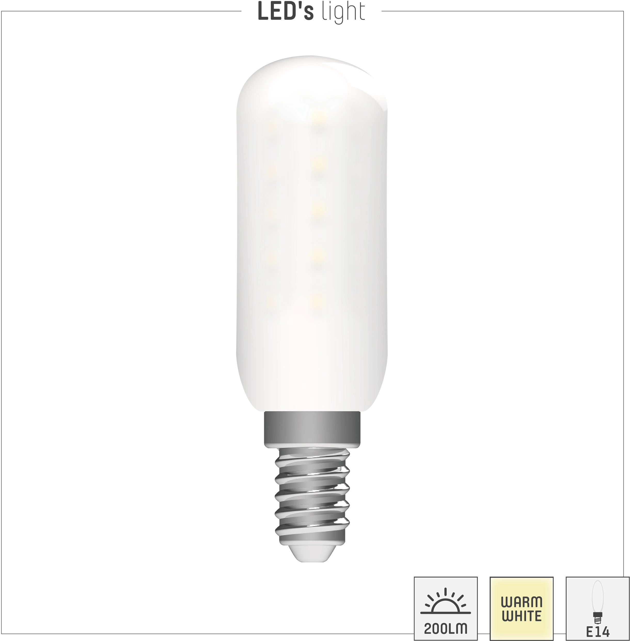 LED-Leuchtmittel SMD E14 Kapsel T25 3 W 280 lm Ø 2,5 cm x 8,2 cm kaufen bei  OBI