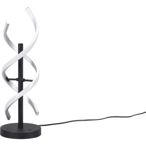 Trio Tischleuchte Sequence, gebürstetes Aluminium, Design-Tischlampe mit LED, dimmbar.