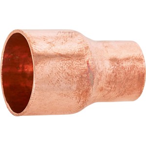 Löt-Reduziermuffe aus Kupfer, 22 mm x 15 mm, für Kupferrohre.
