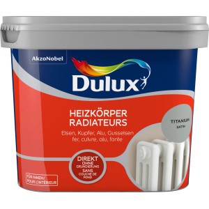 Dulux Fresh Up Heizkörperlack, Satin Titanium, 750ml Gebinde.