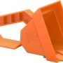 Orange Hape Baggerschaufel aus dem 9-teiligen Sandspielzeug-Set. Ideal für Sandkasten und Strand.