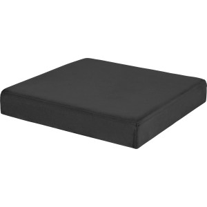 Schwarzer Falt-Hocker Midnight Mystery, 38x38x38 cm, mit Samtbezug und Stauraum.
