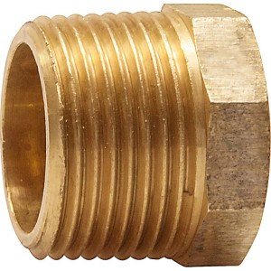 Gewinde-Reduzierstück aus Rotguss, 24,1/33,3 mm, für Sanitär- und Heizungsanlagen.