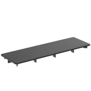 Ideal Standard Ablaufdeckel Ultra Flat New, schwarz matt für Dusch-Rinnenabläufe.