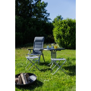 Kettler Klapptisch Kunststoff Silber-Anthrazit 85 cm x 85 cm
