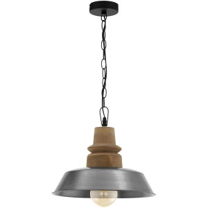 Eglo Hängeleuchte Ribbelcombe Braun-Silber