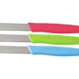 Fackelmann Gemüsemesser Nirosta Tropical, 3er Set in Grün, Koralle und Blau.