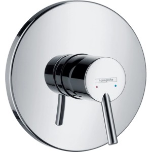 Hansgrohe Talis S Unterputz Duscharmatur in Chrom, Aufputzteil mit Hebel.
