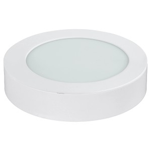 Weißer E2 Elektro Aufbaurahmen Style R 145 für Deckenleuchten, Ø 14,5 cm.