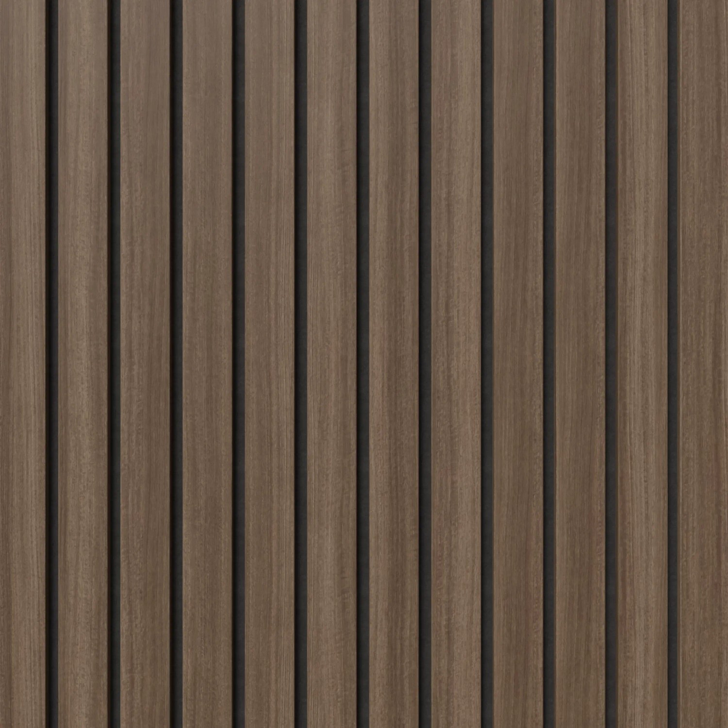 Denpanels Akustikpaneel in Walnussoptik, 240x60 cm, zur Schallabsorption in Innenräumen.