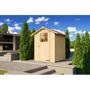 Weka Holz-Gartenhaus Parma Satteldach Unbehandelt 152 cm x 152 cm
