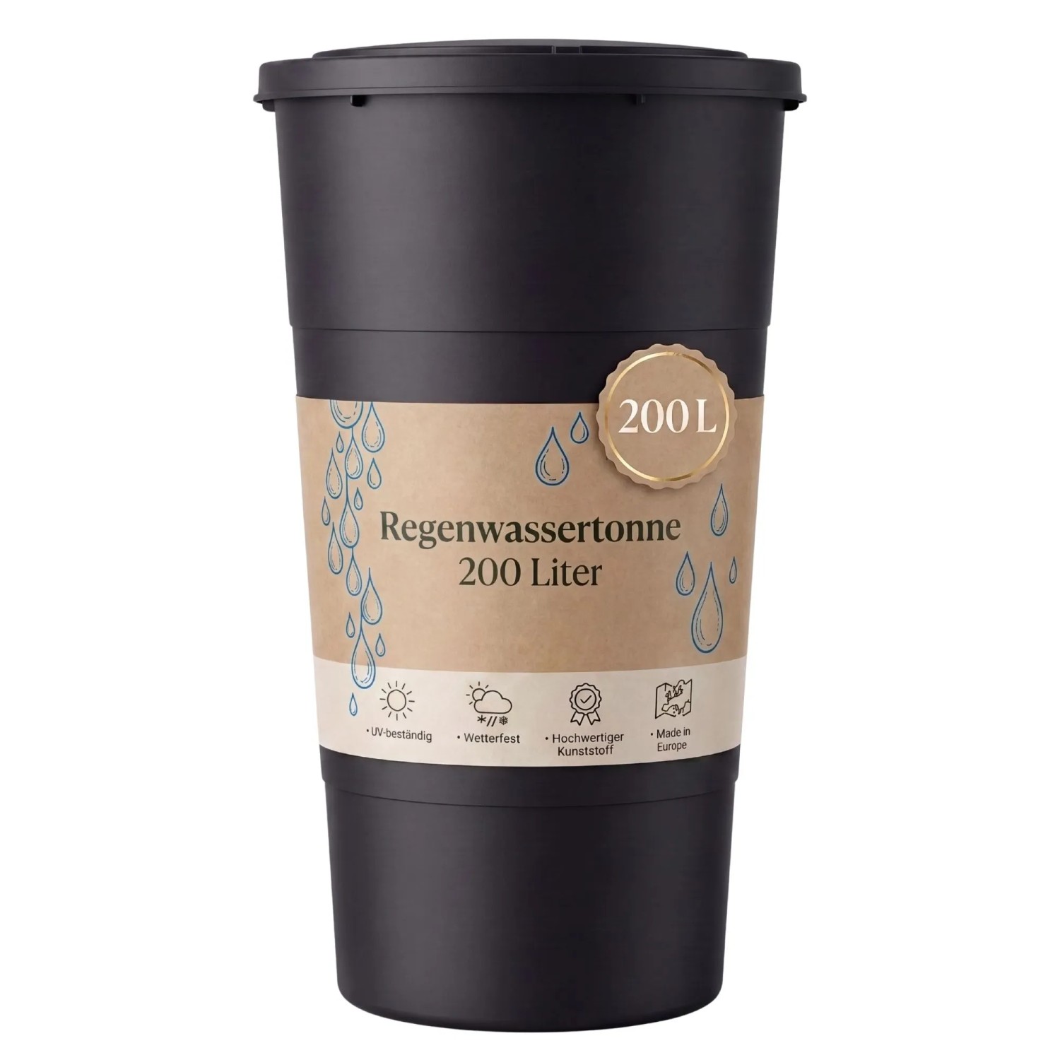 BigDean Regentonne 200L Anthrazit Made in Europa kaufen bei OBI