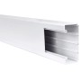 E2 Elektro Brüstungskanal, 2000 mm, Weiß, aus PVC für Schalter und Steckdosen.