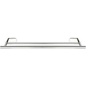 Wenko Badetuchstange Turbo-Loc Edelstahl Duo Orea Shine, 2-armig, glänzend