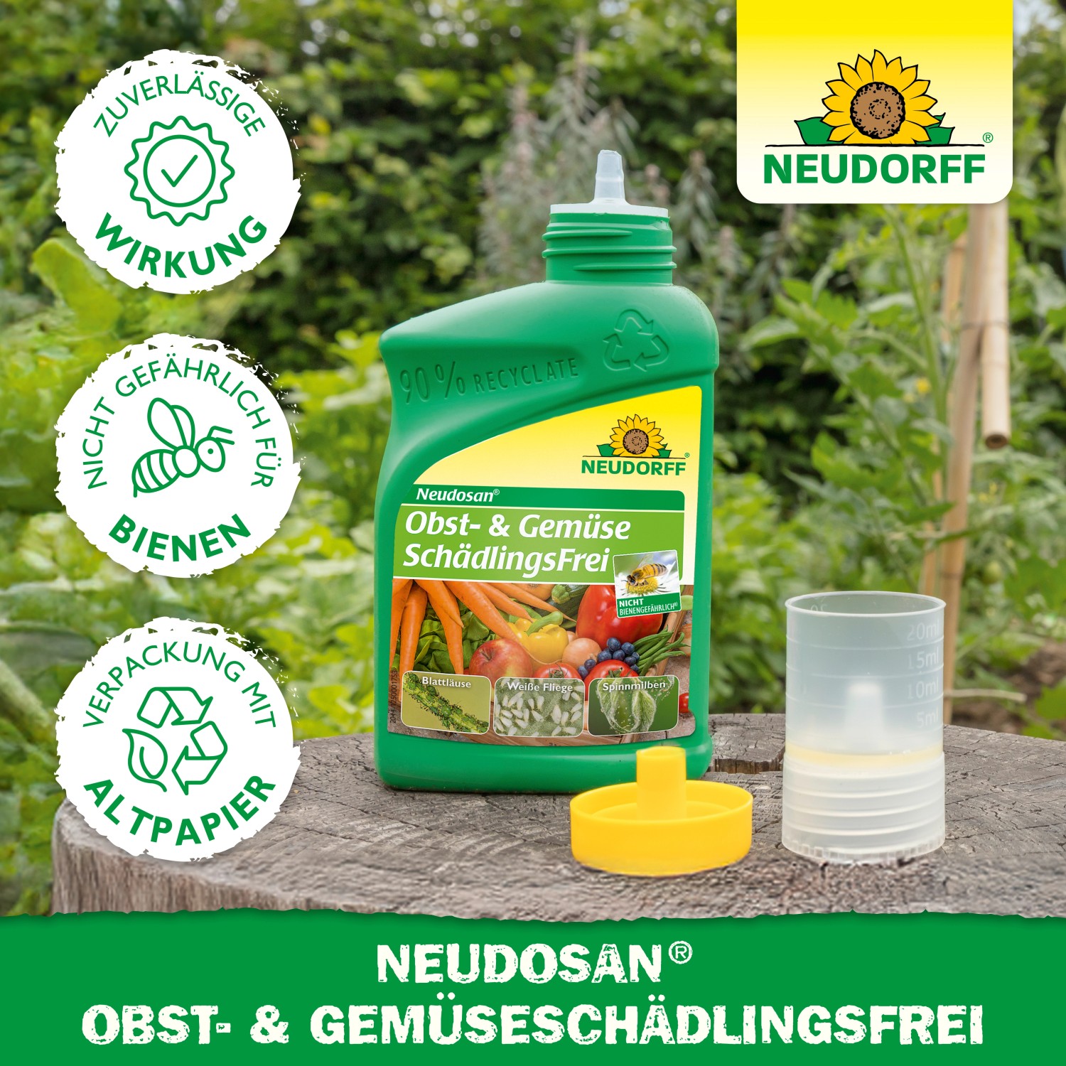 Neudorff Neudosan Obst- & Gemüse-SchädlingsFrei, Konzentrat gegen Blattläuse und Spinnmilben.