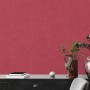 Rote Vliestapete mit leichter Struktur, Uni Matt, FSC®-zertifiziert. Dekorative Tapete für Wohnräume.
