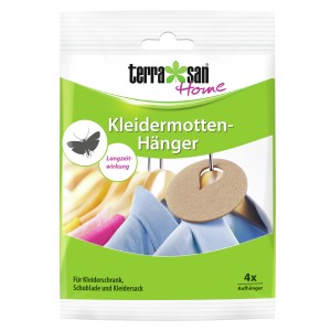 Terrasan Home Kleidermotten-Hänger, 4 Stück, zum Schutz von Kleidung vor Motten im Schrank.