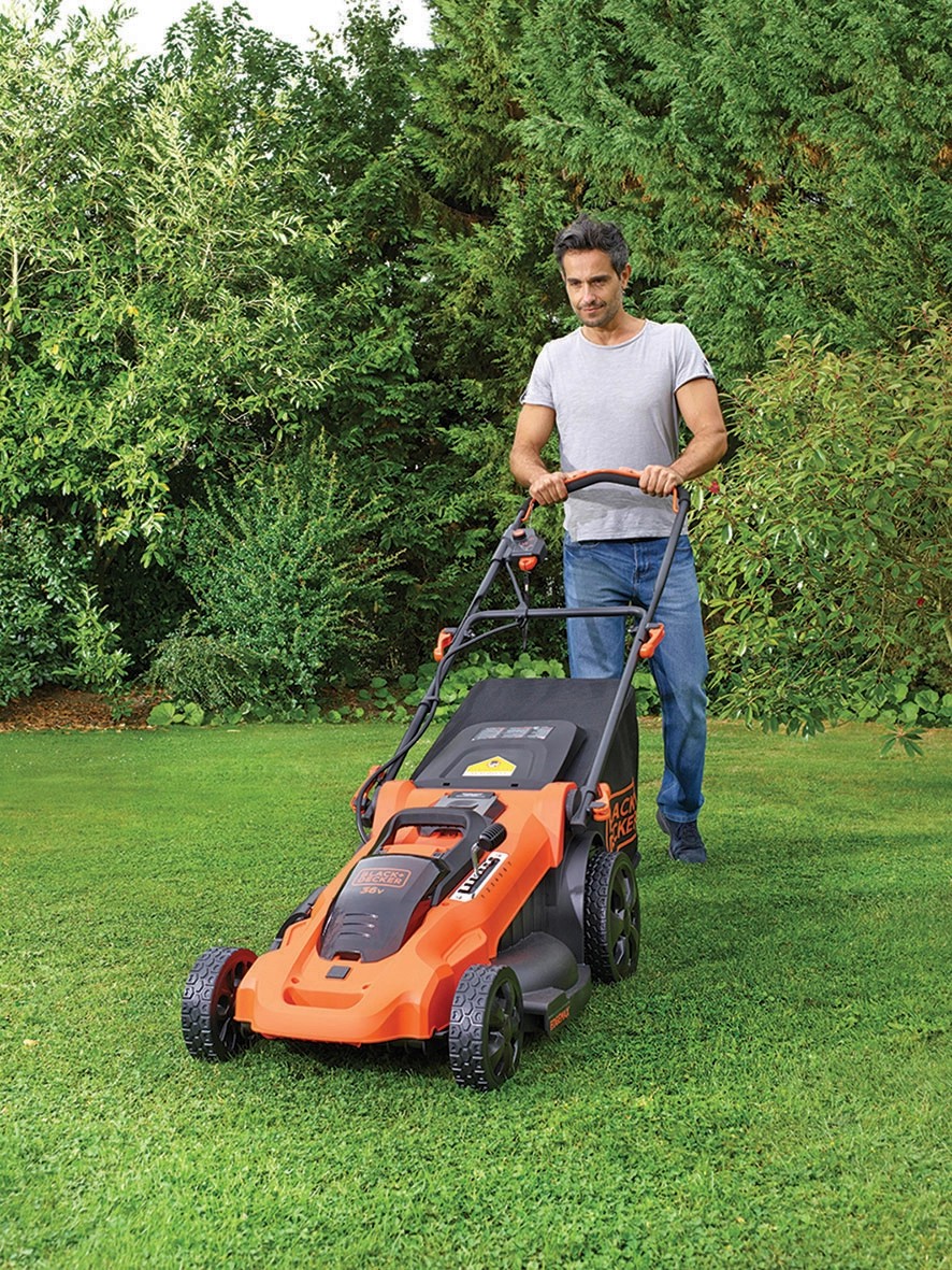 Black+Decker AkkuRasenmäher 3in1 mit Autosense CLMA4820L2 36 V 2,0
