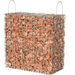 Scherf Fertig-Gabione Marmorbruch Rot-Braun 50 cm x 50 cm x 50 cm