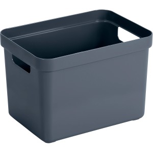 Sunware Aufbewahrungsbox Sigma Home, 18 l, dunkelblau, mit Griffen.
