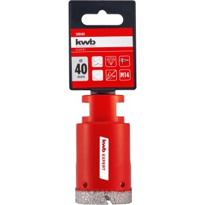kwb Fliesenbohrer, 40mm Durchmesser, für Winkelschleifer mit M14 Aufnahme.