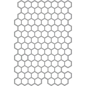 Marabu Art Stencil Schablone Honeycomb DIN A4 für Wandgestaltung, Scrapbooking und Mixed Media.