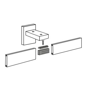 Schöner Wohnen Verbinder für Gardinenstange Matteo, Aluminium schwarz, zur Verbindung von Gardinenstangen.