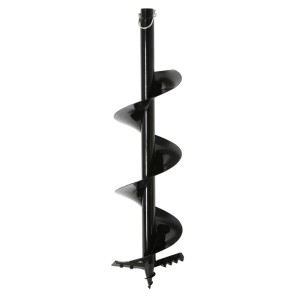 Einhell Erdbohrer Ø 200 mm, schwarz, mit spiralförmiger Schnecke und Spitze für Akku-Erdbohrer. Ideal für Gartenarbeiten.