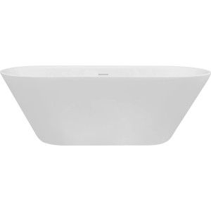Freistehende, weiße Ottofond Badewanne Eko, 150x75 cm. Moderne Badewanne mit Mittelablauf und doppelwandiger Konstruktion.
