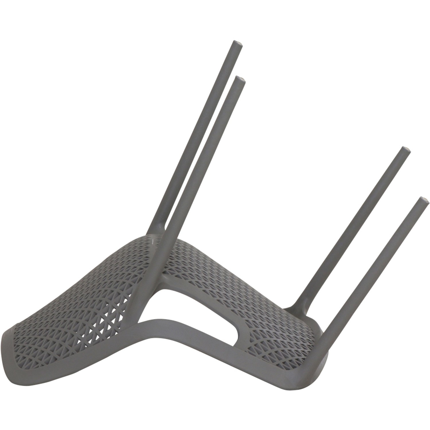 Grauer Siena Garden District Stapelsessel (50x60x81cm) für Garten oder Terrasse.